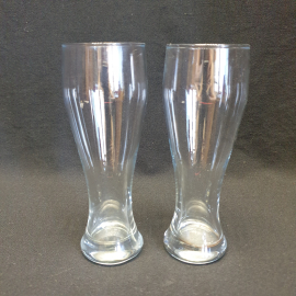 Пара стеклянных стаканов 19 см, 400 мл. СНГ.