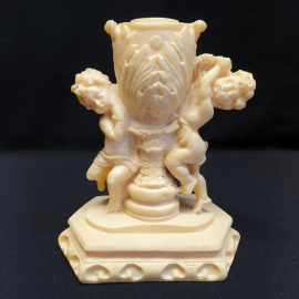 Подсвечник, композитный материал, 18х11х22 см. Винтаж, СССР.