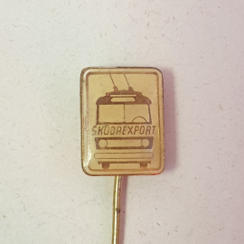 Значок СССР: SkodaExport ретро стилевое украшение для коллекции, редкий металл, советский, винтажный