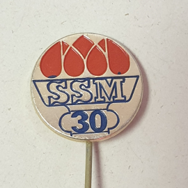 Значок "SSM 30", СССР