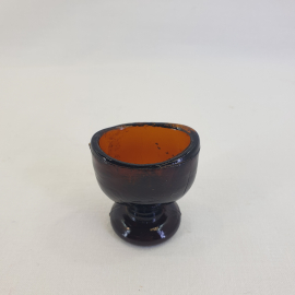 Глазная ванночка, цветное стекло. Винтаж, СССР.