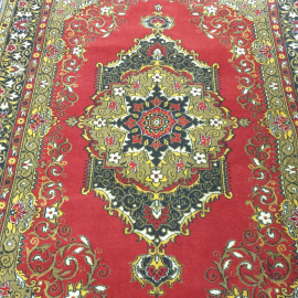 Ковер восточный, 220x150 см, красный, классический дизайн, плотный. Винтаж.. Картинка 2