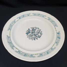 Блюдо круглое 35 см, ЗИК Конакова, фаянс, деколь. Винтаж, СССР.