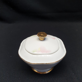 Сахарница Royal Porcelain Collection, фарфор, деколь, позолота, 250 мл. Англия.. Картинка 4