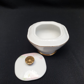 Сахарница Royal Porcelain Collection, фарфор, деколь, позолота, 250 мл. Англия.. Картинка 5