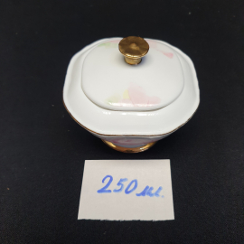 Сахарница Royal Porcelain Collection, фарфор, деколь, позолота, 250 мл. Англия.. Картинка 10