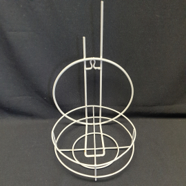 Настенная подставка для цветов, диаметр 20 см, металл, высота 33 см. Винтаж, СССР.