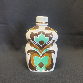 Штоф, Вербилки, фарфор, деколь, высота 16 см, 500 мл. Винтаж, СССР.