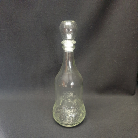 Графин, штоф, стекло, высота 26.5 см, 0.5 л, винтаж СССР