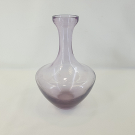 Графин штоф, цветное стекло 0.5 л, высота 18.5 см, винтаж СССР