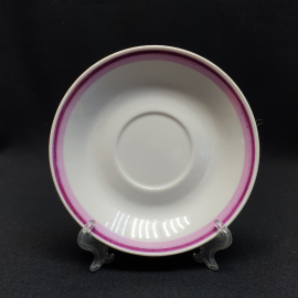 Чайное блюдце, Суммы, фарфор, крытье. Винтаж