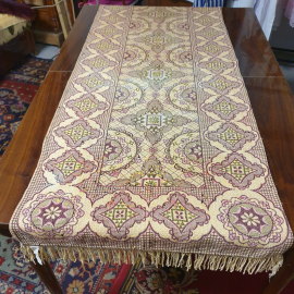 Пара дивандеков 58х157 см, гобелен, бахрома. Винтаж, СССР.