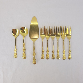 Набор из 9 столовых предметов, метал