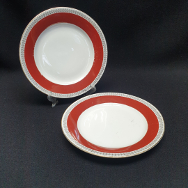 Набор из 2 десертных тарелок Colditz, фарфор крытье 17 см, винтаж ГДР