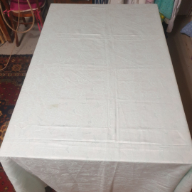 Скатерть льняная 160х290 см. Винтаж, СССР.