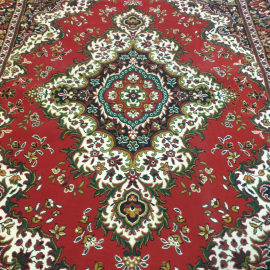 Ковер 315х230 см, синтетика, бахрома. Винтаж, СССР.. Картинка 2