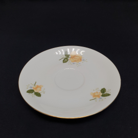 Блюдце Porcelana, фарфор деколь 15 см, винтаж Польша. Картинка 2