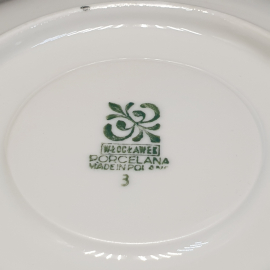 Блюдце Porcelana, фарфор деколь 15 см, винтаж Польша. Картинка 4