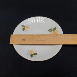 Блюдце Porcelana, фарфор деколь 15 см, винтаж Польша. Картинка 5