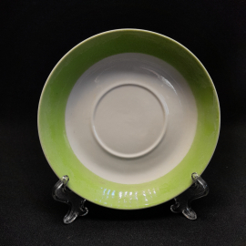 Блюдце чайное Пролетарий, фарфор, крытье 14см. Винтаж, СССР.