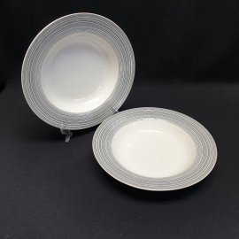 Набор из 2 суповых тарелок, фарфор деколь 22 см, Китай