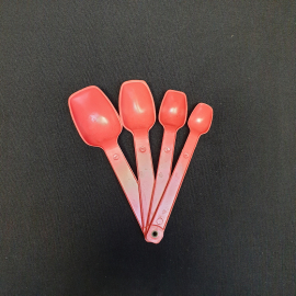 Набор мерных ложек, пластмасс. Винтаж, СССР.