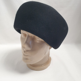 Берет формы "Таблетка" из фетры. Винтаж, СССР.