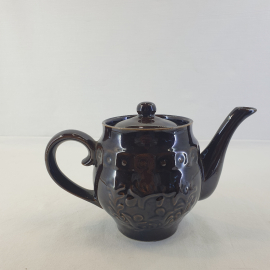 Заварочнй чайник, обливная керамика 0.5 л, винтаж СССР. Картинка 2