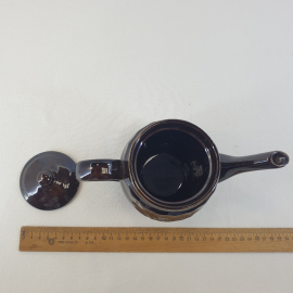 Заварочнй чайник, обливная керамика 0.5 л, винтаж СССР. Картинка 7