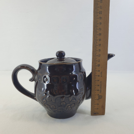 Заварочнй чайник, обливная керамика 0.5 л, винтаж СССР. Картинка 8
