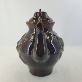 Доливной чайник, обливная керамика 3 л, винтаж СССР. Картинка 2