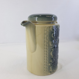 Кувшин с крышкой, обливная керамика 1.25 л, винтаж СССР. Картинка 9