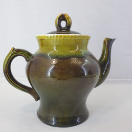 Чайник Конакова, фаянс 1.25 л, винтаж СССР. Картинка 3