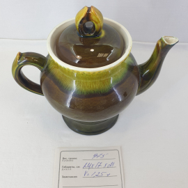 Чайник Конакова, фаянс 1.25 л, винтаж СССР. Картинка 10