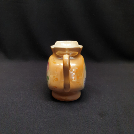 Заварочный чайник, керамика роспись 0.5 л,скол, винтаж СССР. Картинка 5
