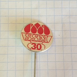 Значок "SSM 30", СССР