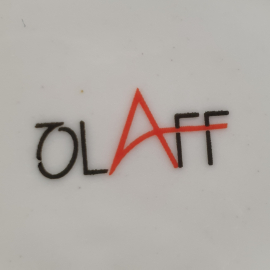Блюдце OLAFF, керамика деколь 10.5 см, Китай. Картинка 4