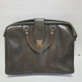 Портфель - сумка 45х37 см, кожзам. Винтаж, СССР.