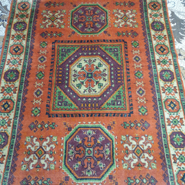 Ковер шерсть 180х130 см. Винтаж, СССР.. Картинка 2