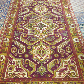 Ковер шерсть 220х150 см. Винтаж, СССР.. Картинка 2