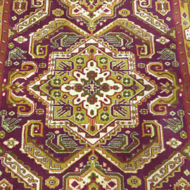 Ковер шерсть 220х150 см. Винтаж, СССР.. Картинка 3