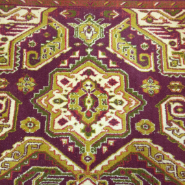 Ковер шерсть 220х150 см. Винтаж, СССР.. Картинка 4