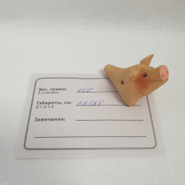 Сувенир свинка свистулька керамика 6х3х5 см "Калач 200". Винтаж.. Картинка 10