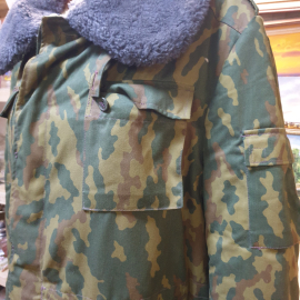 Мужской полушубок камуфляж, длина 80 см, полуобхват груди 65 см. Винтаж, СССР.. Картинка 3