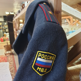 Офицерский шинель, длина 110 см, размер примерно 50. Винтаж, СССР.. Картинка 3
