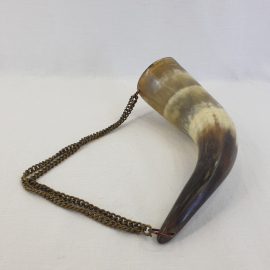 Сувенир рог изобилия, кость, металл, 22 см. Винтаж, СССР.. Картинка 4