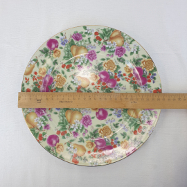 Столовая тарелка Best homa porcelain, деколь позолота 26 см. Картинка 6