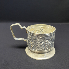 Подстаканник МЗН, алюминий, есть дефекты. Винтаж, СССР.. Картинка 2