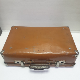 Чемодан (сломана крышка), сломаны замки, 51х32 см. Винтаж, СССР.. Картинка 2