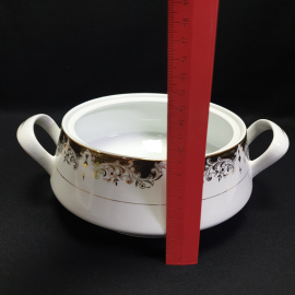 Супница "Fine Porcelain" на 2 л, фарфор, позолота. Китай.. Картинка 11